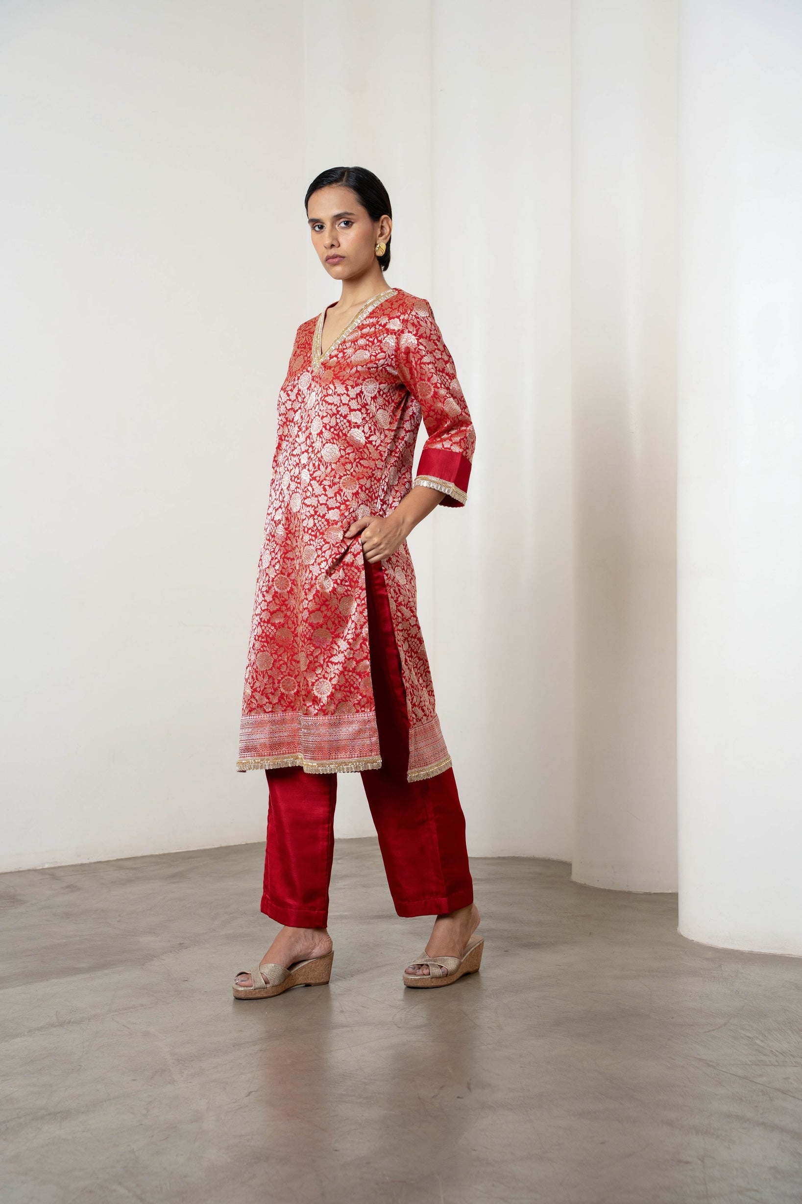 Masoom Kurta Set Red - CiceroniKurta Set, Festive WearShriya Singhi
