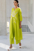 Matcha Bloom Kurta Set - CiceroniKurta Set, Everyday WearSilai Studio