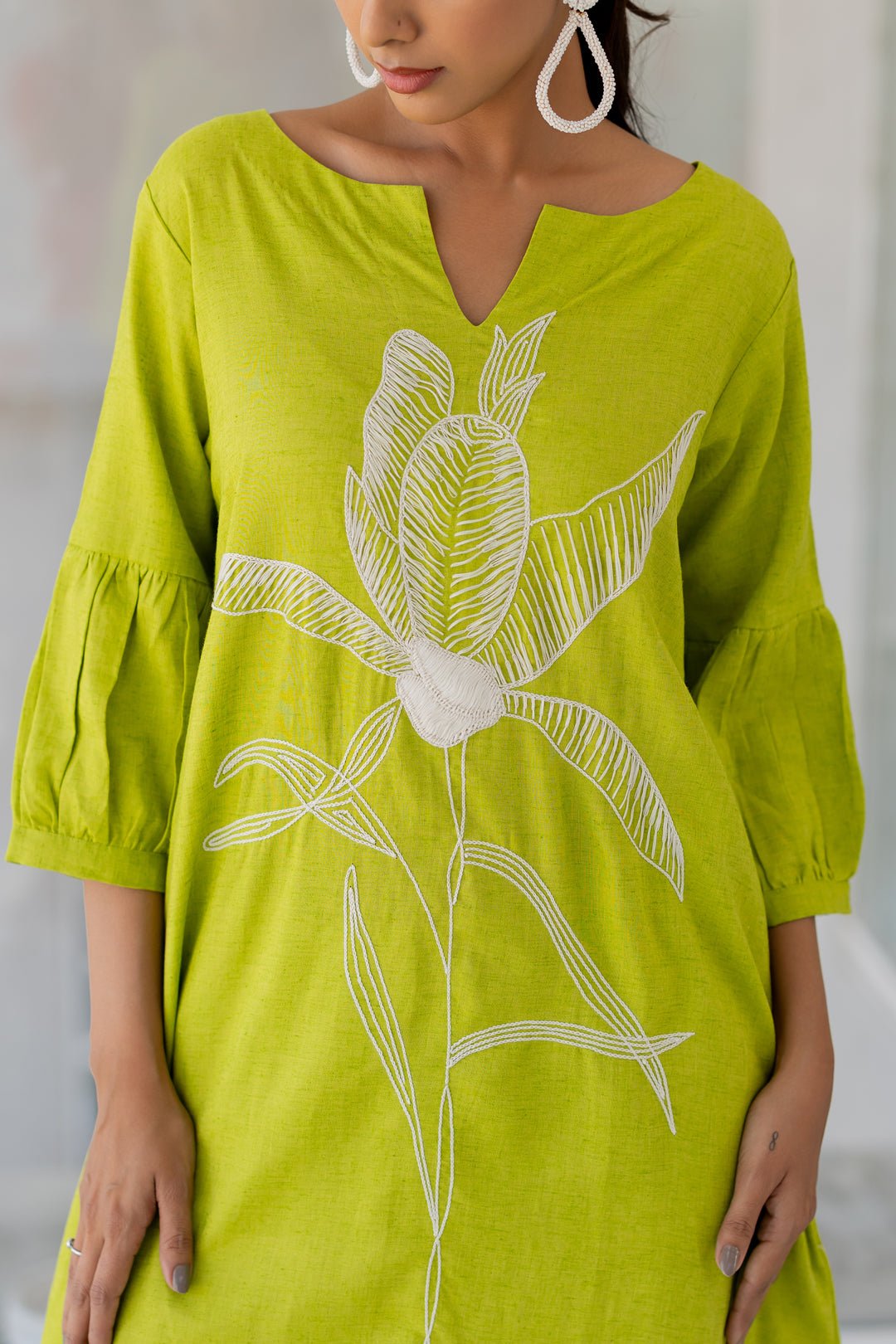 Matcha Bloom Kurta Set - CiceroniKurta Set, Everyday WearSilai Studio