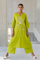 Matcha Bloom Kurta Set - CiceroniKurta Set, Everyday WearSilai Studio