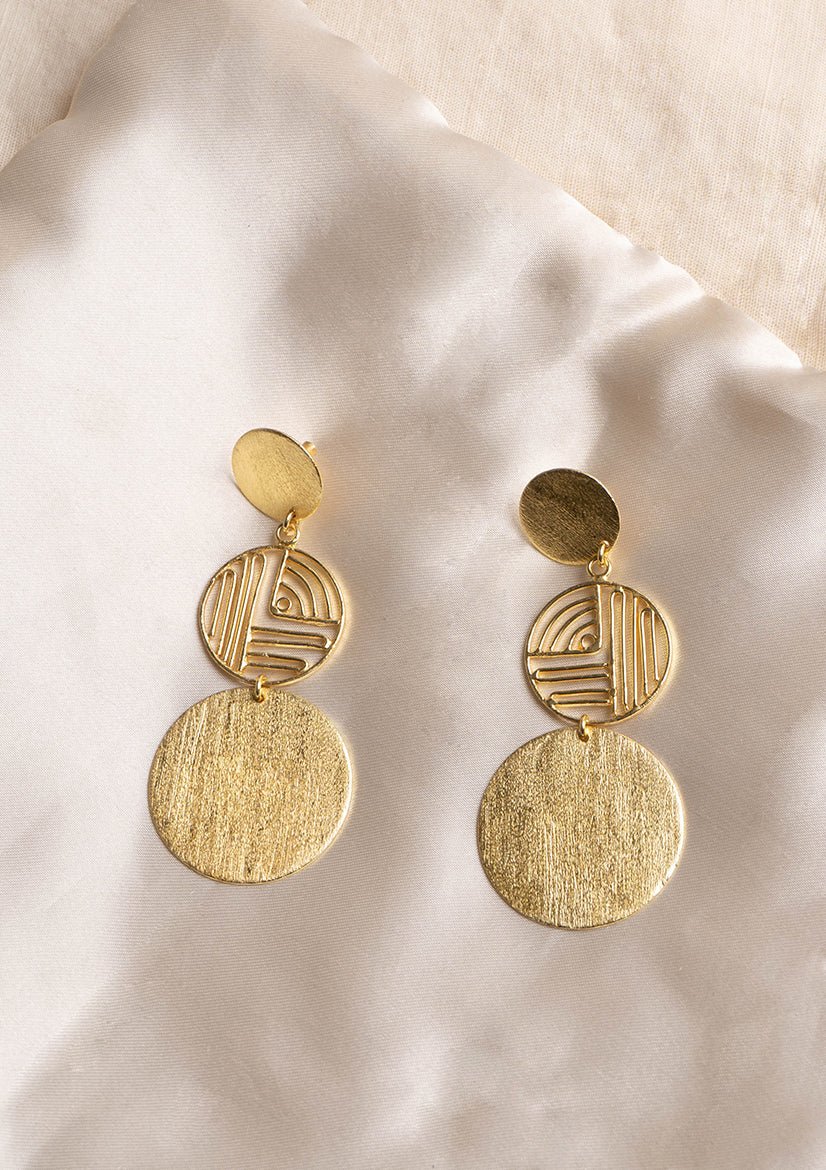 Maze Earrings - CiceroniEarringsMerald Curio