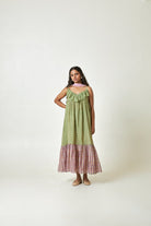 Meadow Glow Block Printed Dress - CiceroniDressPants and Pajamas