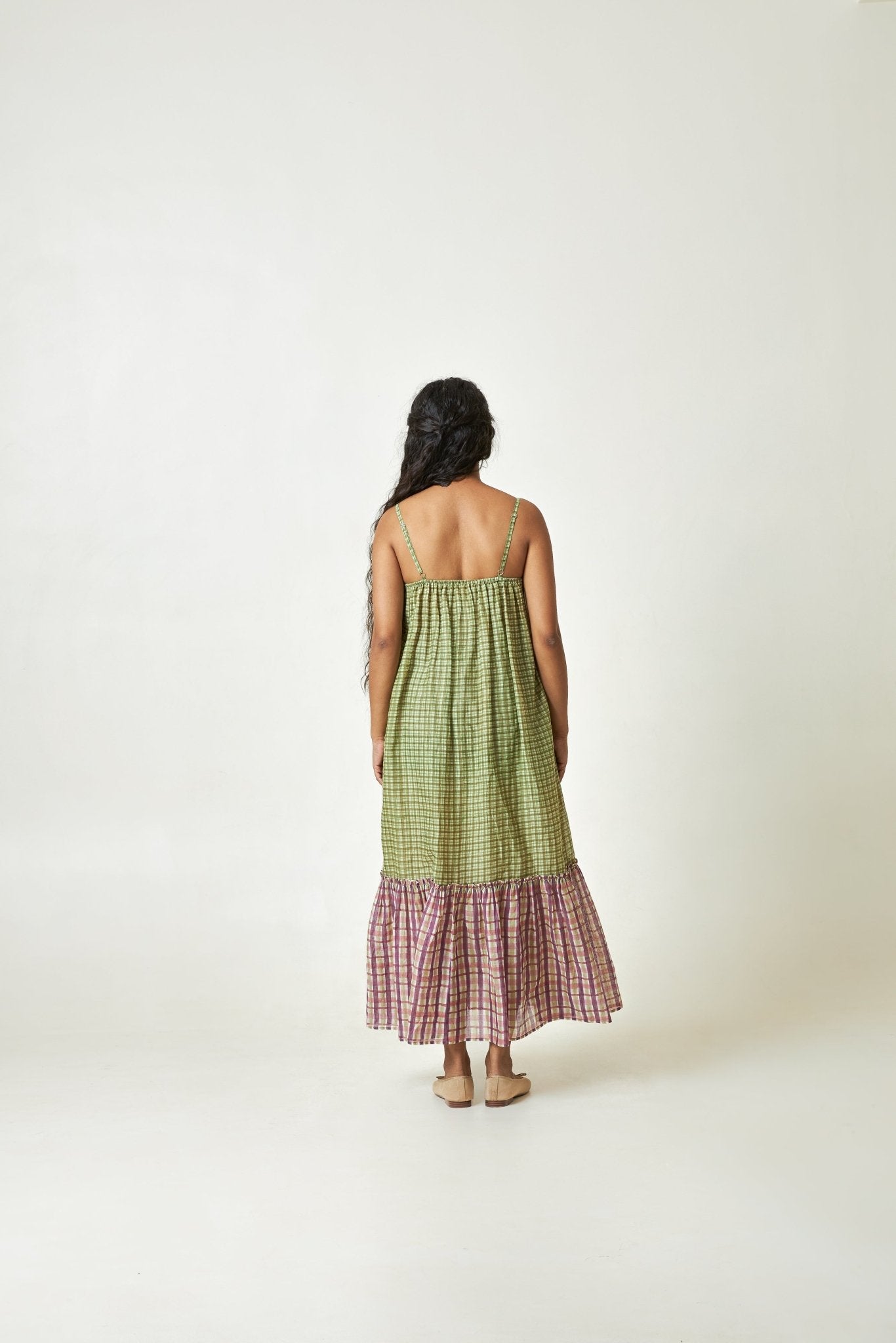 Meadow Glow Block Printed Dress - CiceroniDressPants and Pajamas