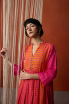 Meera Co-ord Set - Orange and Rani - CiceroniKurta Set, Everyday WearGulmohar Calcutta