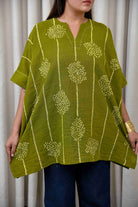 Mehandi Distorted Line Top - CiceroniTopsYD Aashiya
