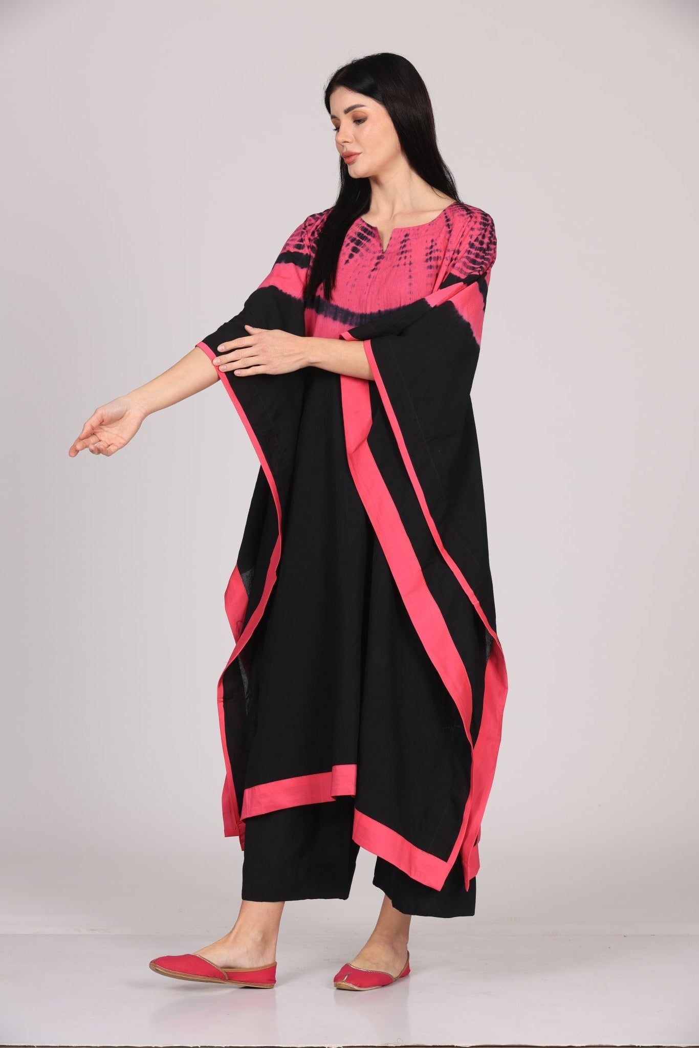 Mehar Kaftan Set - Black - RTS - CiceroniKurta Set, Everyday WearSheetal Joshi Verma