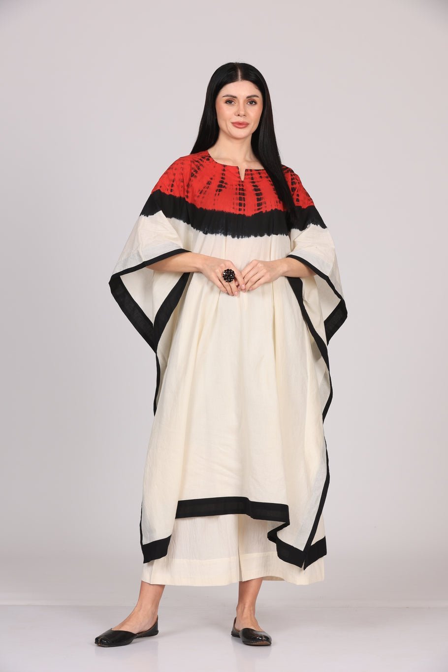 Mehar Kaftan Set - White - CiceroniKurta Set, Everyday WearSheetal Joshi Verma