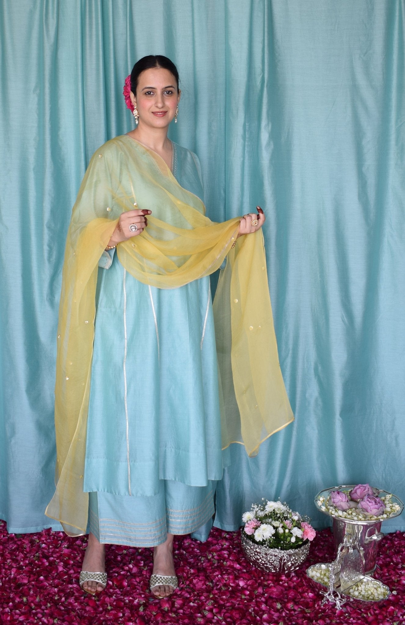 Meher Chanderi Set - CiceroniKurta Set, Festive wearHouse of Moxa