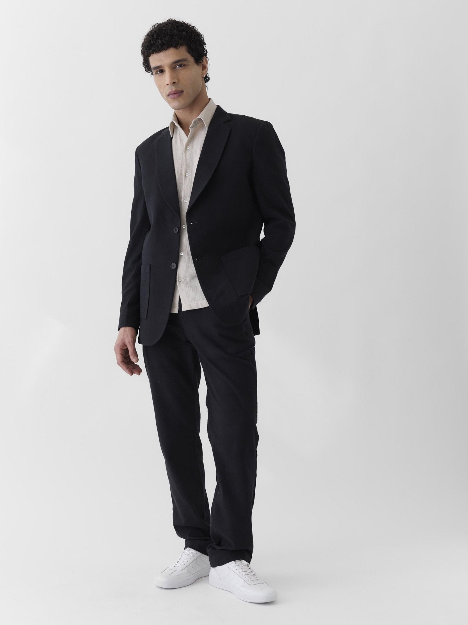 Men's Casual Blazer - Black - CiceroniJacketsMareen