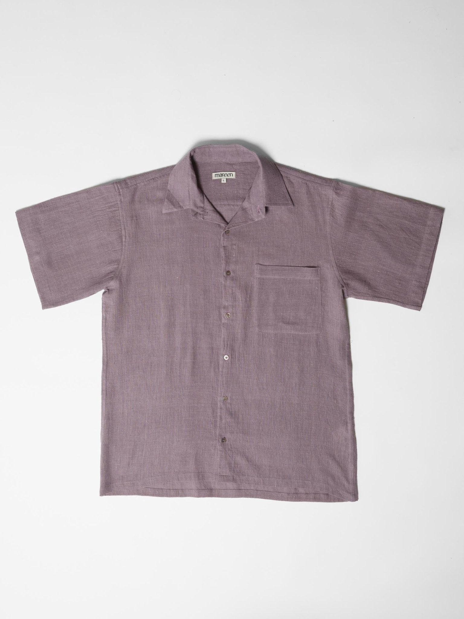 Men's Half Sleeve Shirt - Mauve Purple - CiceroniMen ShirtsMareen