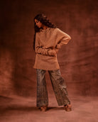 Metal Hooded Jumper - CiceroniDressesAnam Husain