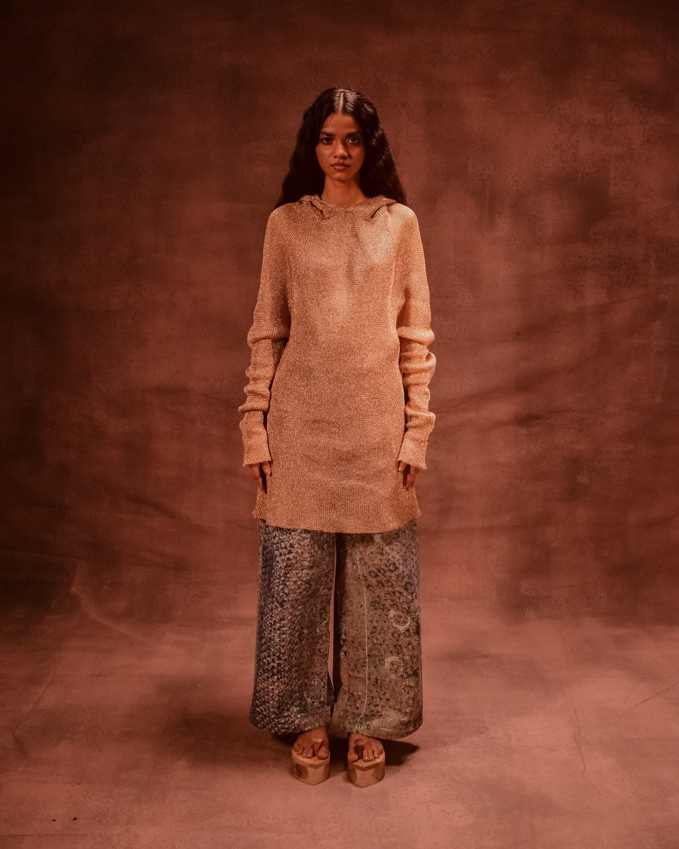 Metal Hooded Jumper - CiceroniDressesAnam Husain