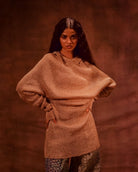 Metal Hooded Jumper - CiceroniDressesAnam Husain