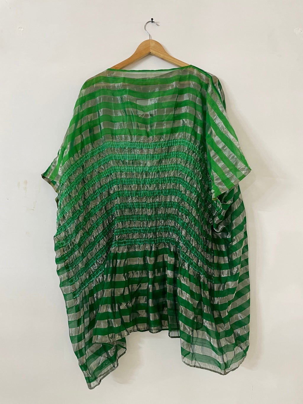 Metallic Green Firdaus Kaftan - CiceroniKaftanAnam Husain