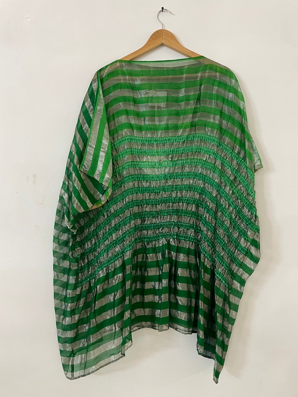 Metallic Green Firdaus Kaftan - CiceroniKaftanAnam Husain