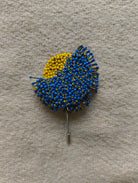 Midnight Bloom Brooch - Cobalt Blue - CiceroniBroochBandish