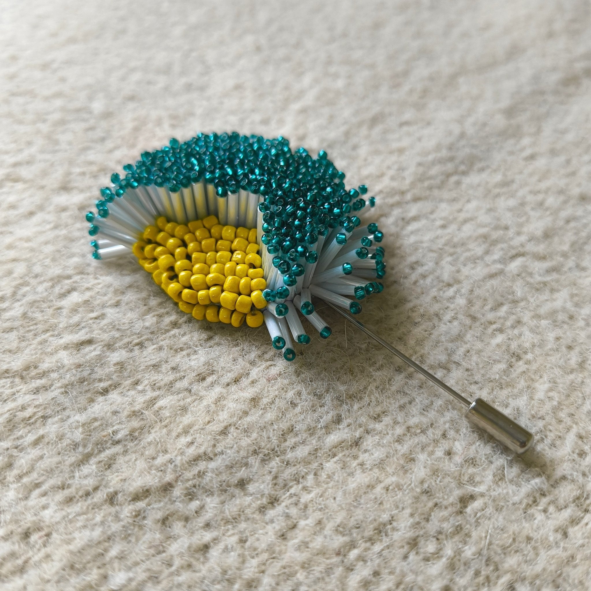 Midnight Bloom Brooch - Green - CiceroniBroochBandish
