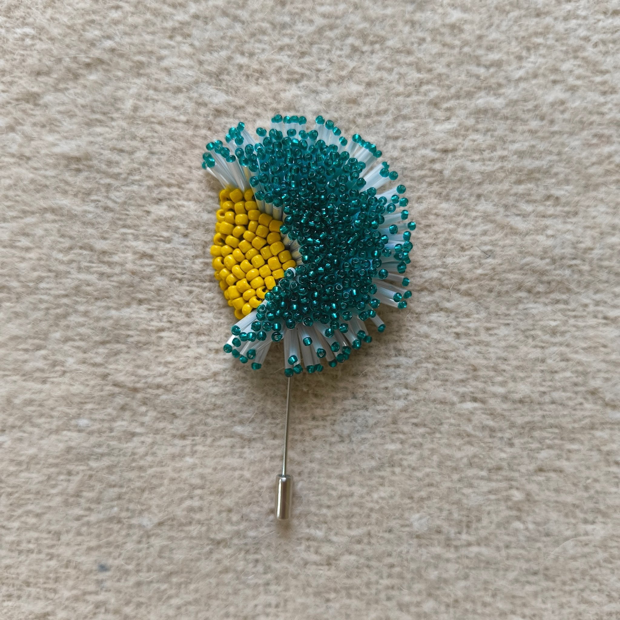 Midnight Bloom Brooch - Green - CiceroniBroochBandish