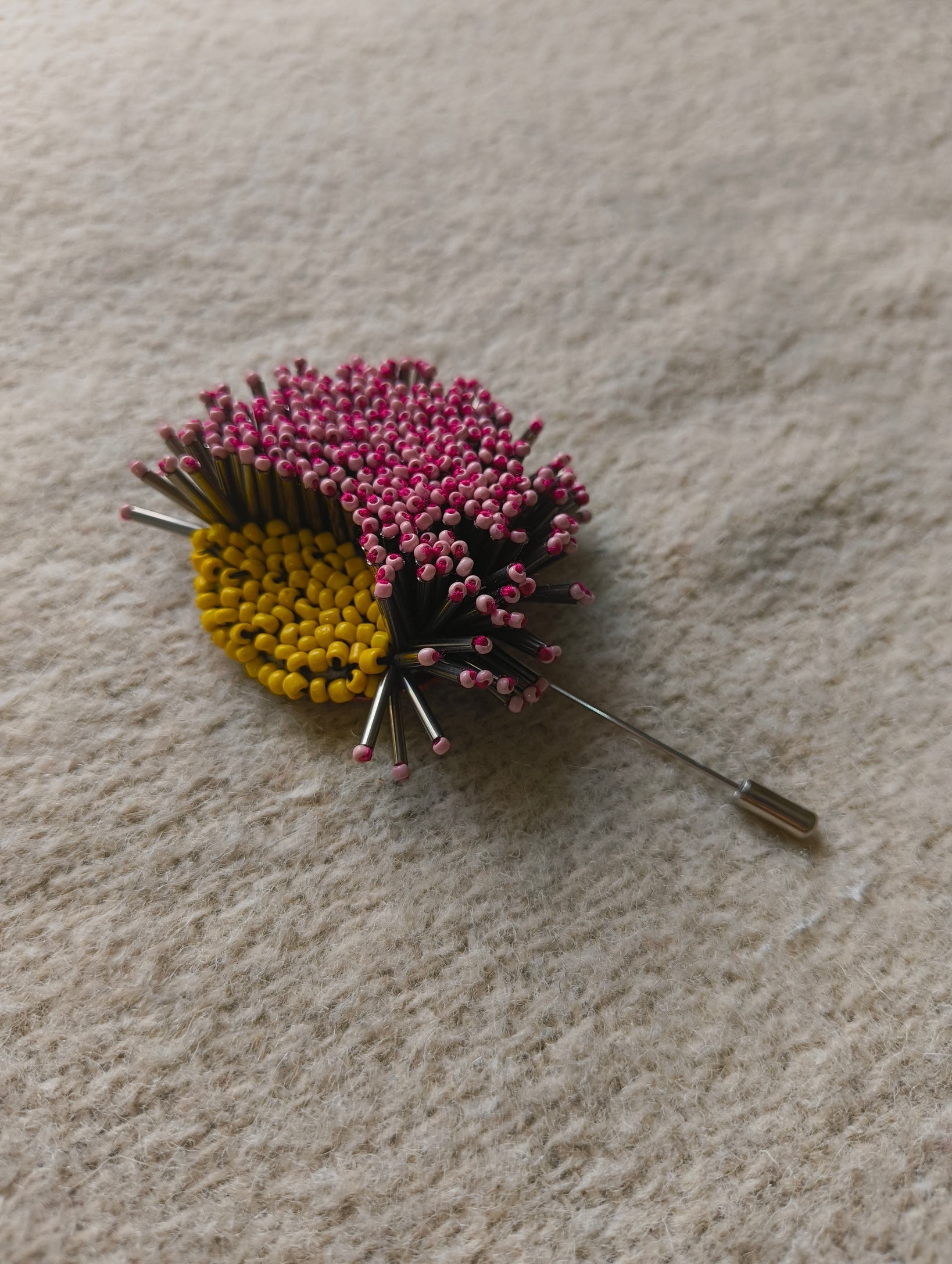 Midnight Bloom Brooch - Light Pink - CiceroniBroochBandish