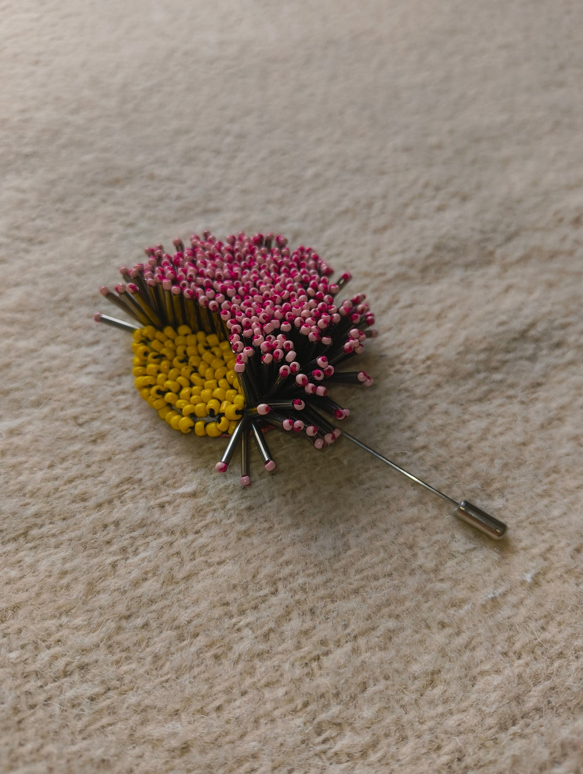 Midnight Bloom Brooch - Light Pink - CiceroniBroochBandish