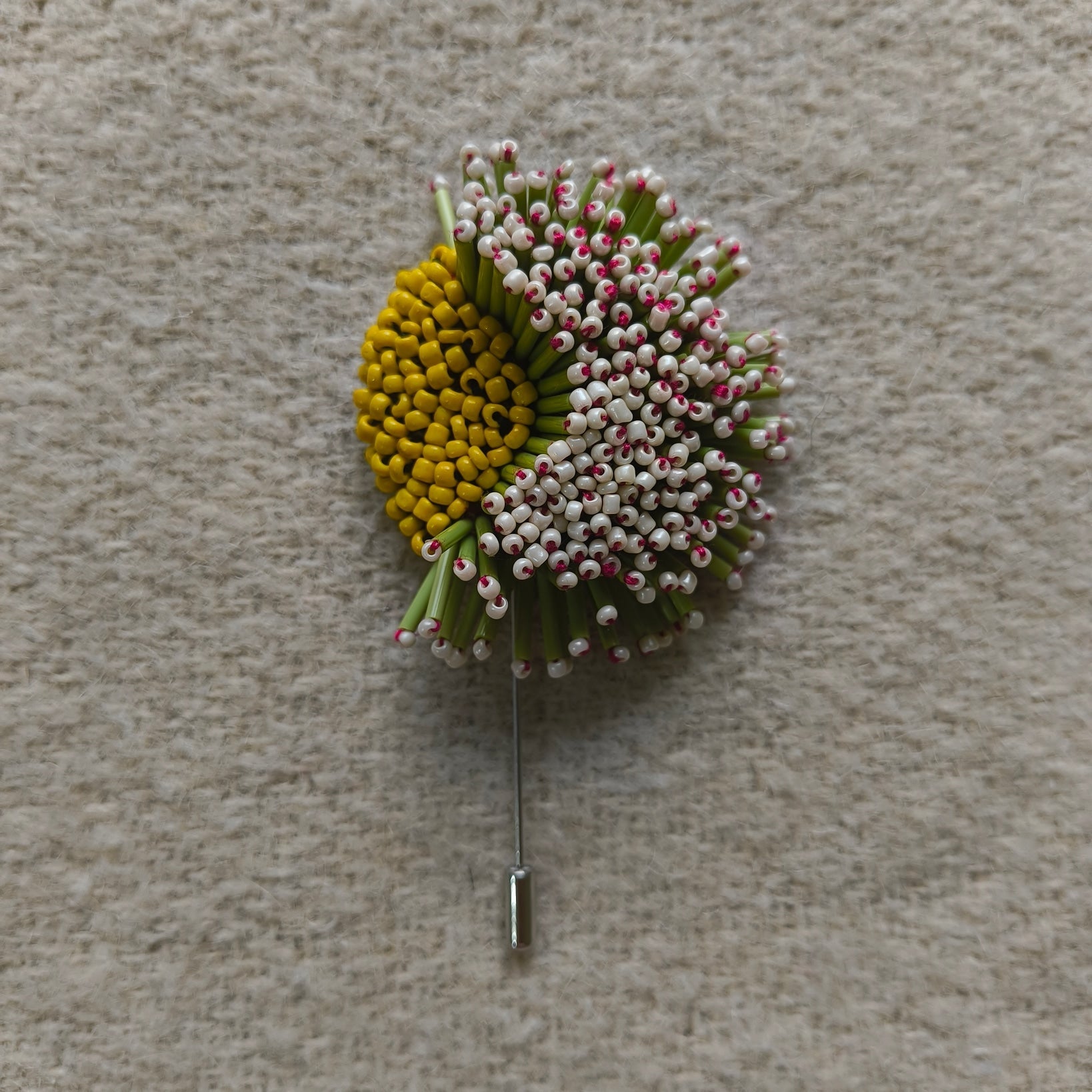 Midnight Bloom Brooch - Off White - CiceroniBroochBandish