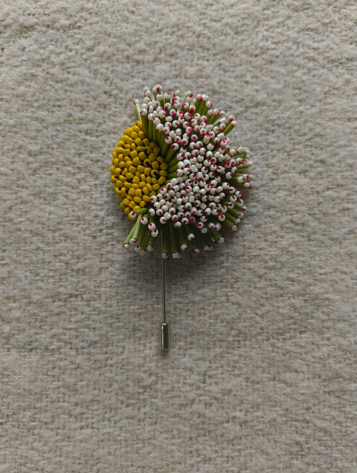 Midnight Bloom Brooch - Off White - CiceroniBroochBandish