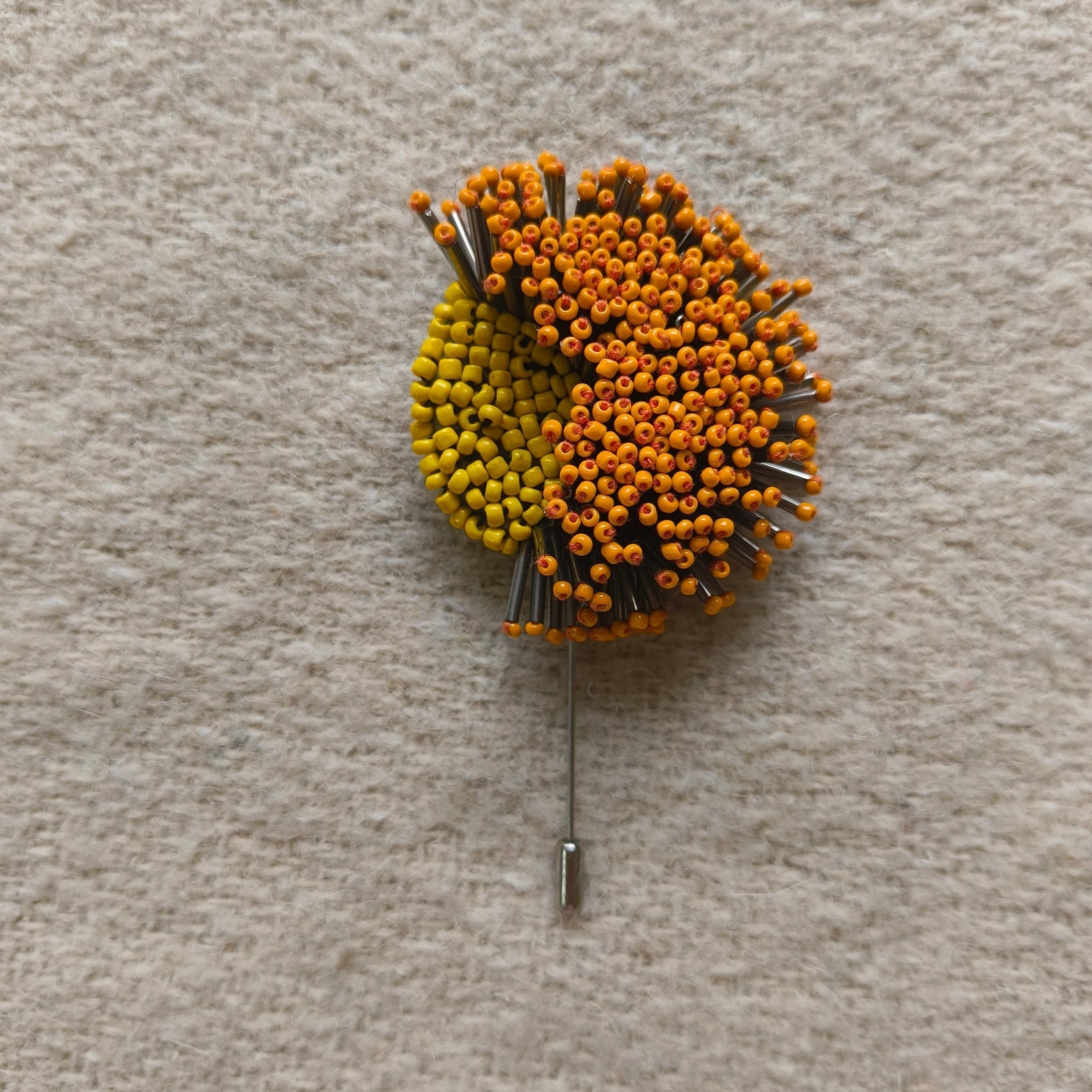 Midnight Bloom Brooch - Orange - CiceroniBroochBandish