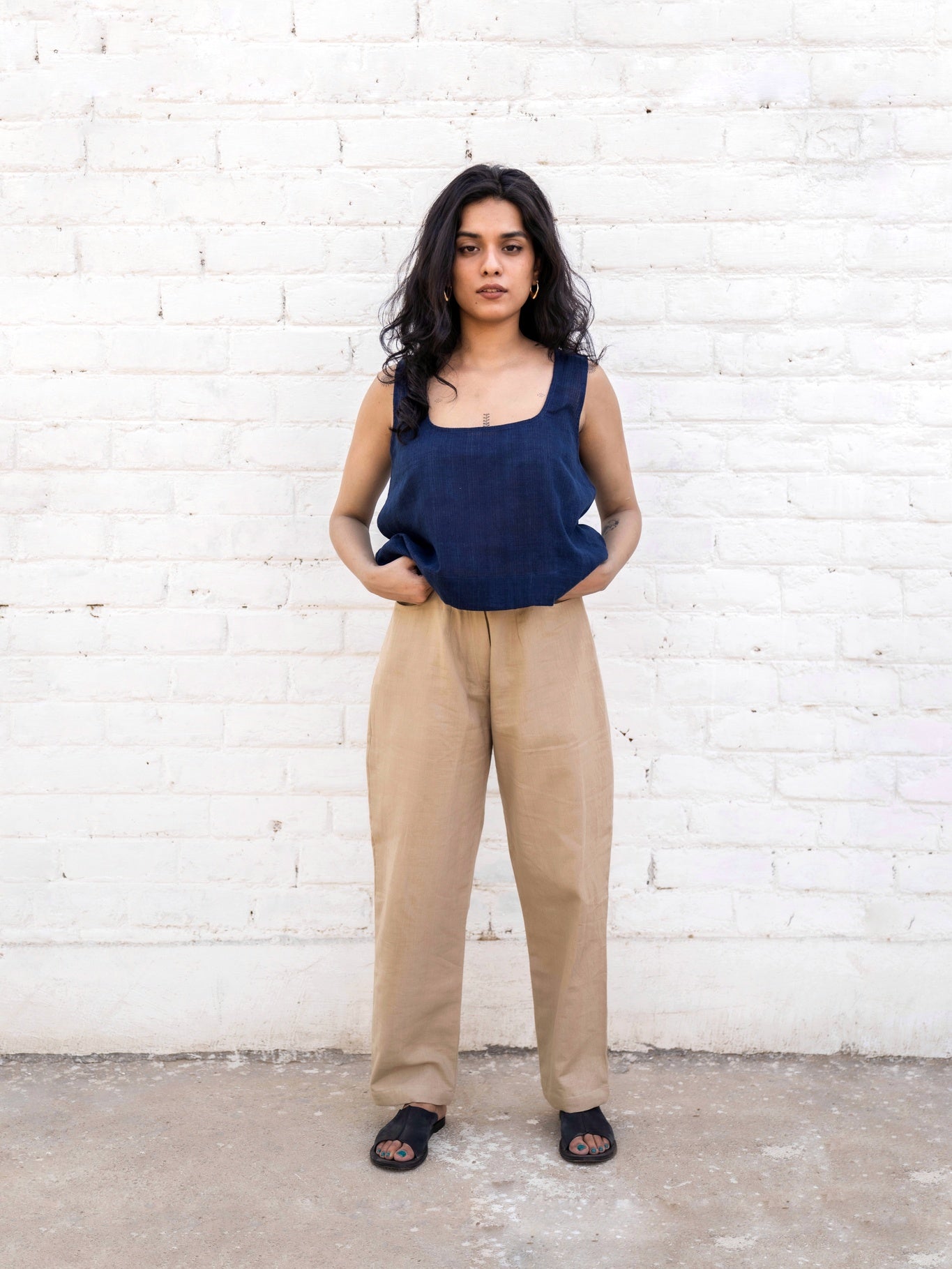 Midnight Indigo Tank Top - CiceroniTopswith N.