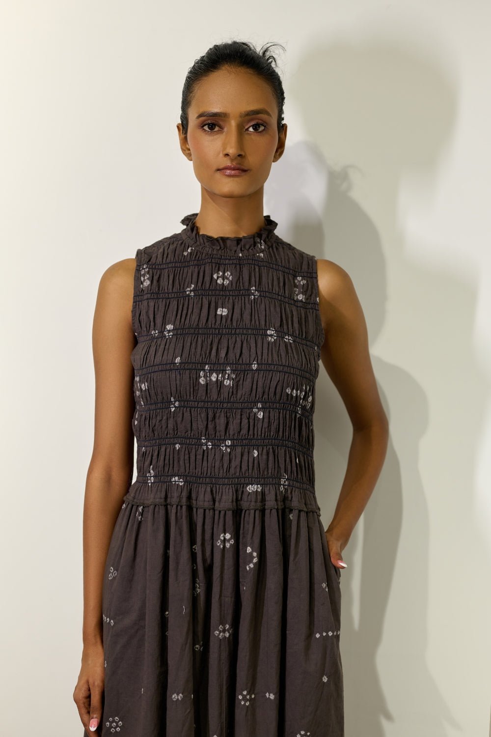 Midsummer Bandhani Smocked Dress - CiceroniDressesDoodlage