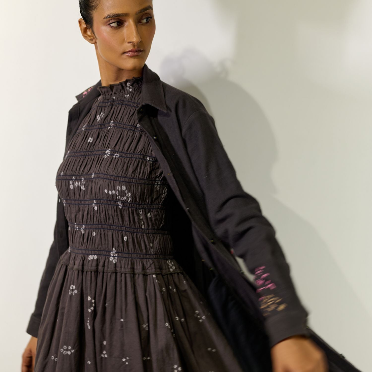 Midsummer Bandhani Smocked Dress - CiceroniDressesDoodlage