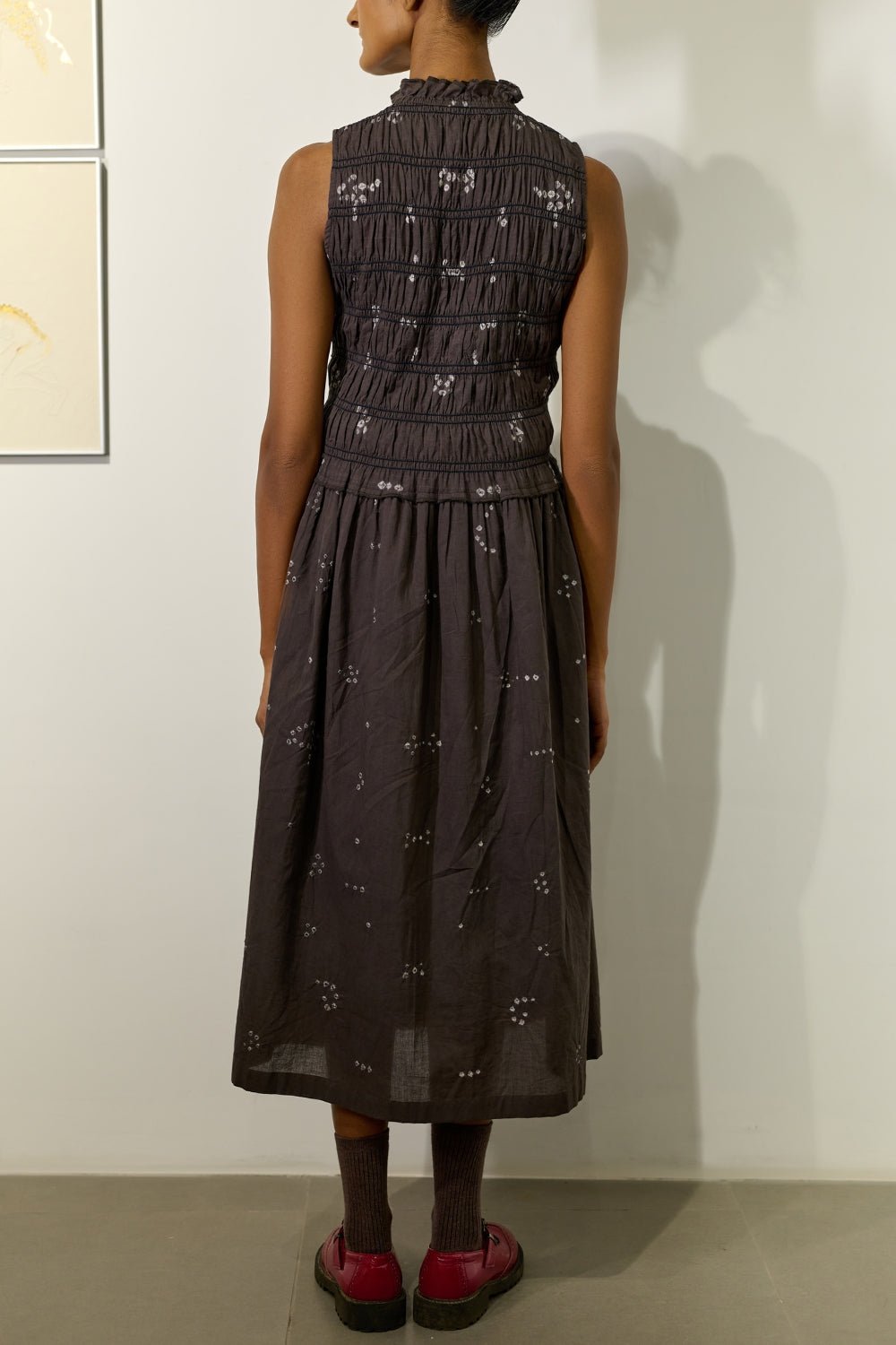 Midsummer Bandhani Smocked Dress - CiceroniDressesDoodlage