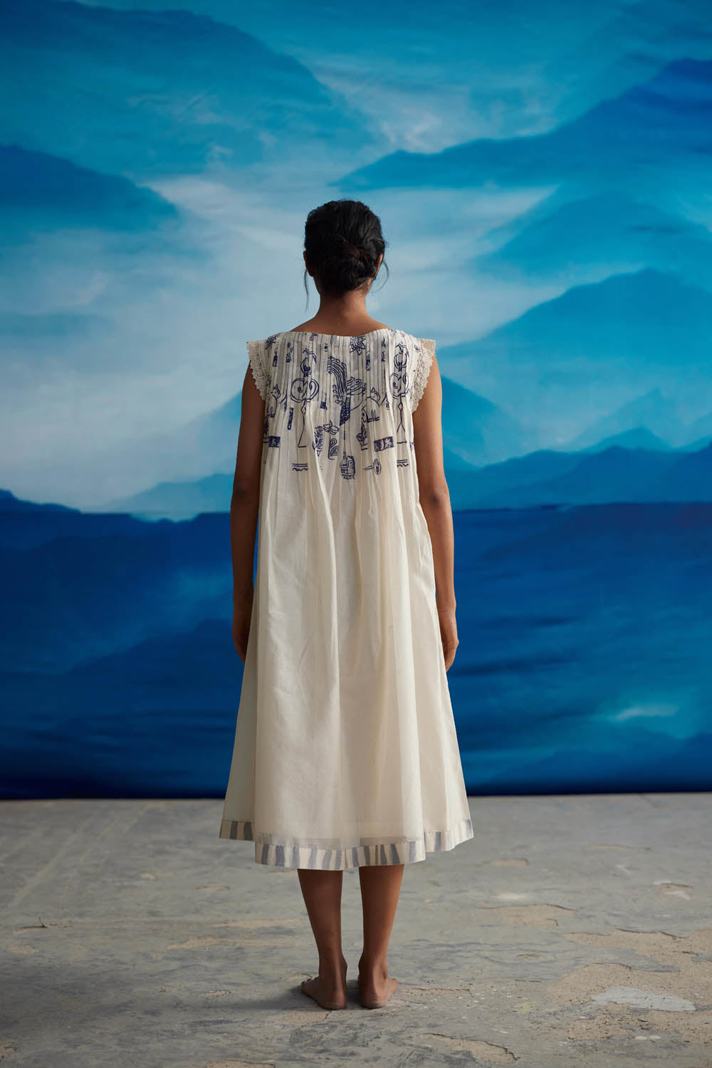 Mignon Pleated Neck Dress - CiceroniDressesAhmev