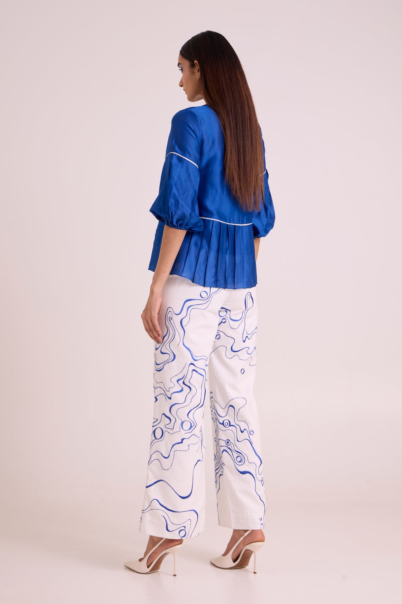 Mikel - Blue Tides Top & Pant Set - CiceroniCo-ord SetMadder Much
