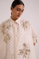 Mimi - Ivory Framed Shirt Dress - CiceroniDressesMadder Much
