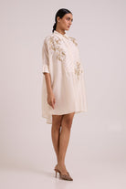 Mimi - Ivory Framed Shirt Dress - CiceroniDressesMadder Much