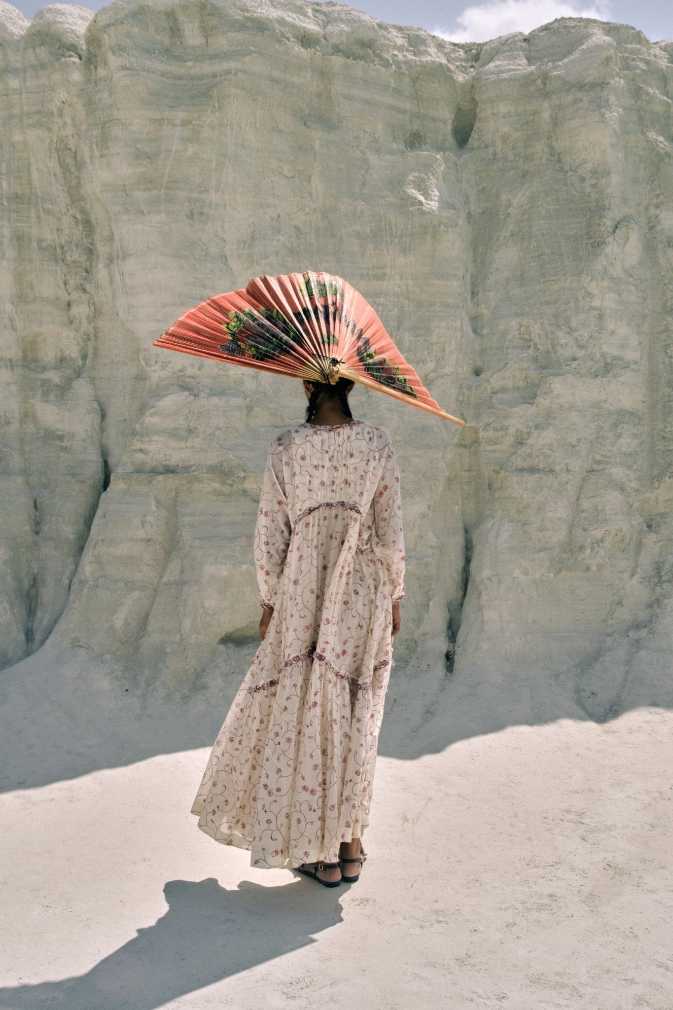 Min Maw Chanderi Tier Dress - CiceroniDressesAhmev