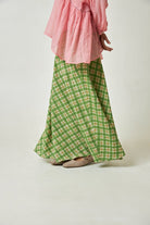 Mint Breeze Block Printed Skirt - CiceroniSkirtPants and Pajamas