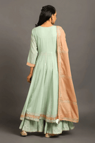 Mint Mastani Anarkali Set - CiceroniKurta Set, Festive WearOmaana