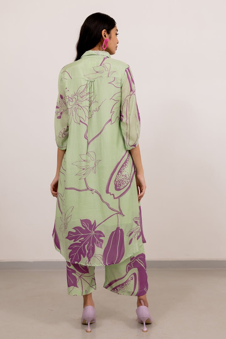 Mint Purple Papeeta Kurta Set - CiceroniKurta Set, Everyday WearSilai Studio