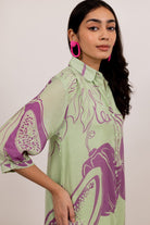 Mint Purple Papeeta Kurta Set - CiceroniKurta Set, Everyday WearSilai Studio