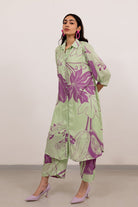 Mint Purple Papeeta Kurta Set - CiceroniKurta Set, Everyday WearSilai Studio