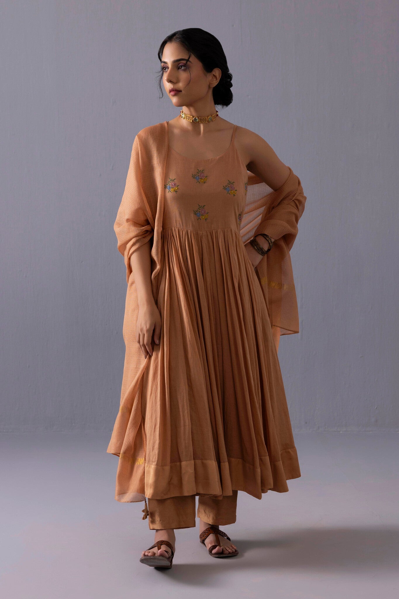 Mira Kurta Set - Orange - CiceroniKurta SetsLabel Shreya Sharma