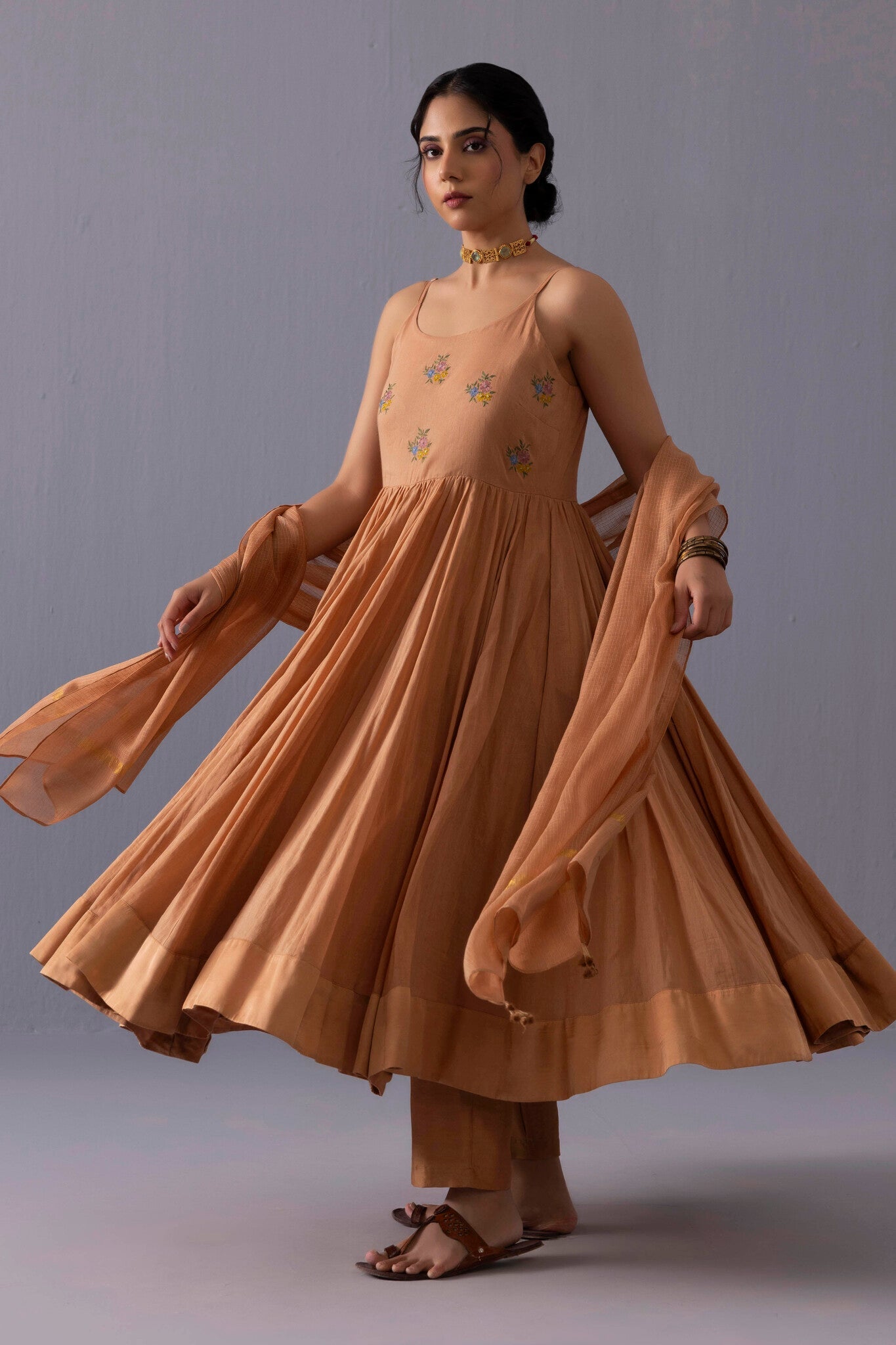 Mira Kurta Set - Orange - CiceroniKurta SetsLabel Shreya Sharma