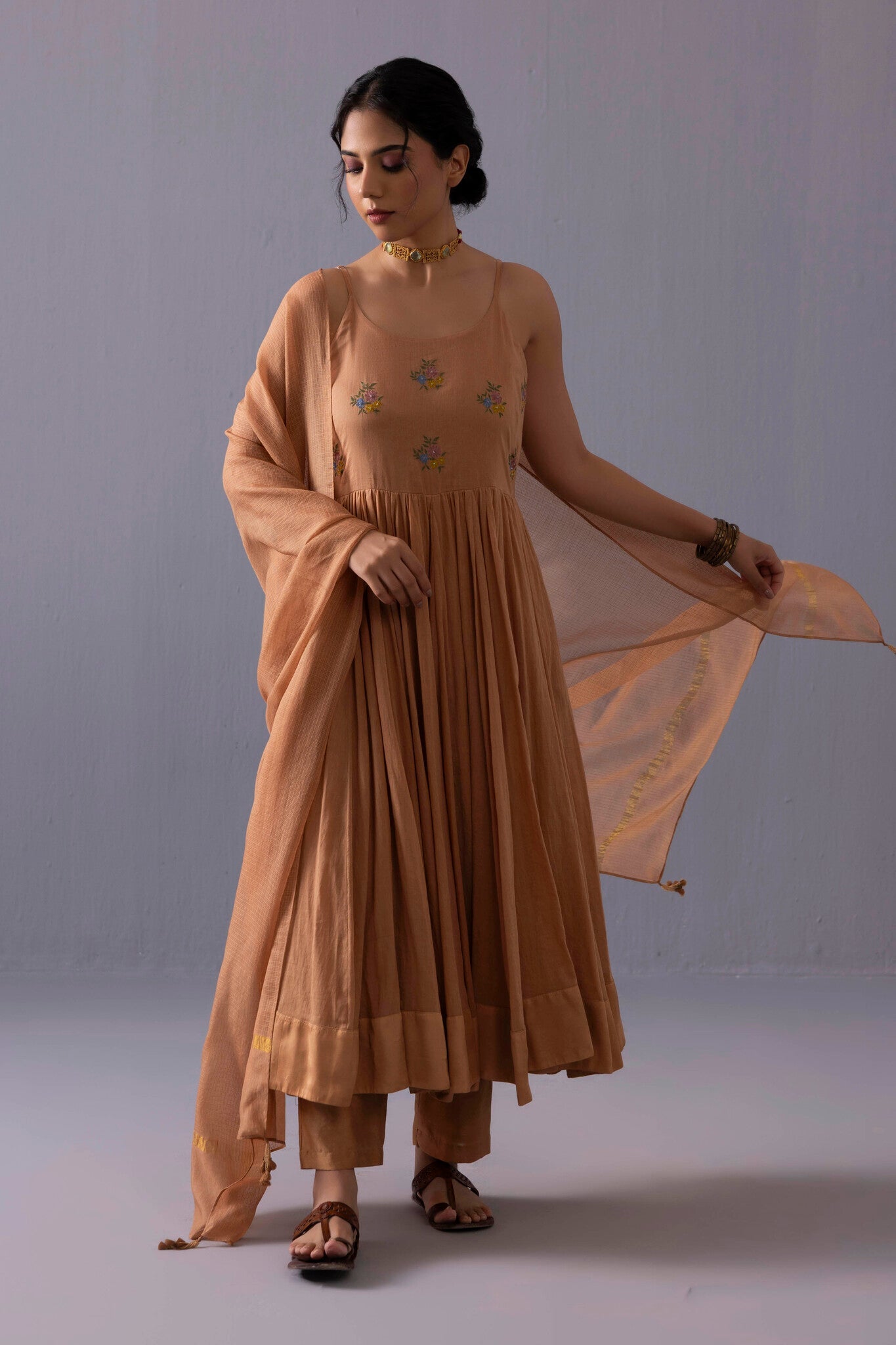 Mira Kurta Set - Orange - CiceroniKurta SetsLabel Shreya Sharma