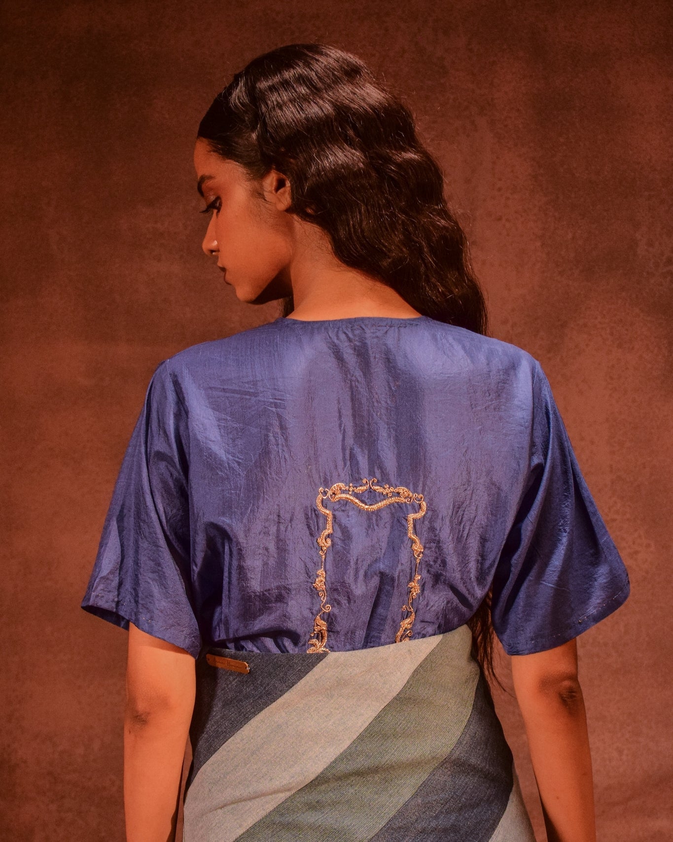 Mirror Zardozi Silk Kurta Shirt - CiceroniKurta, Festive WearAnam Husain