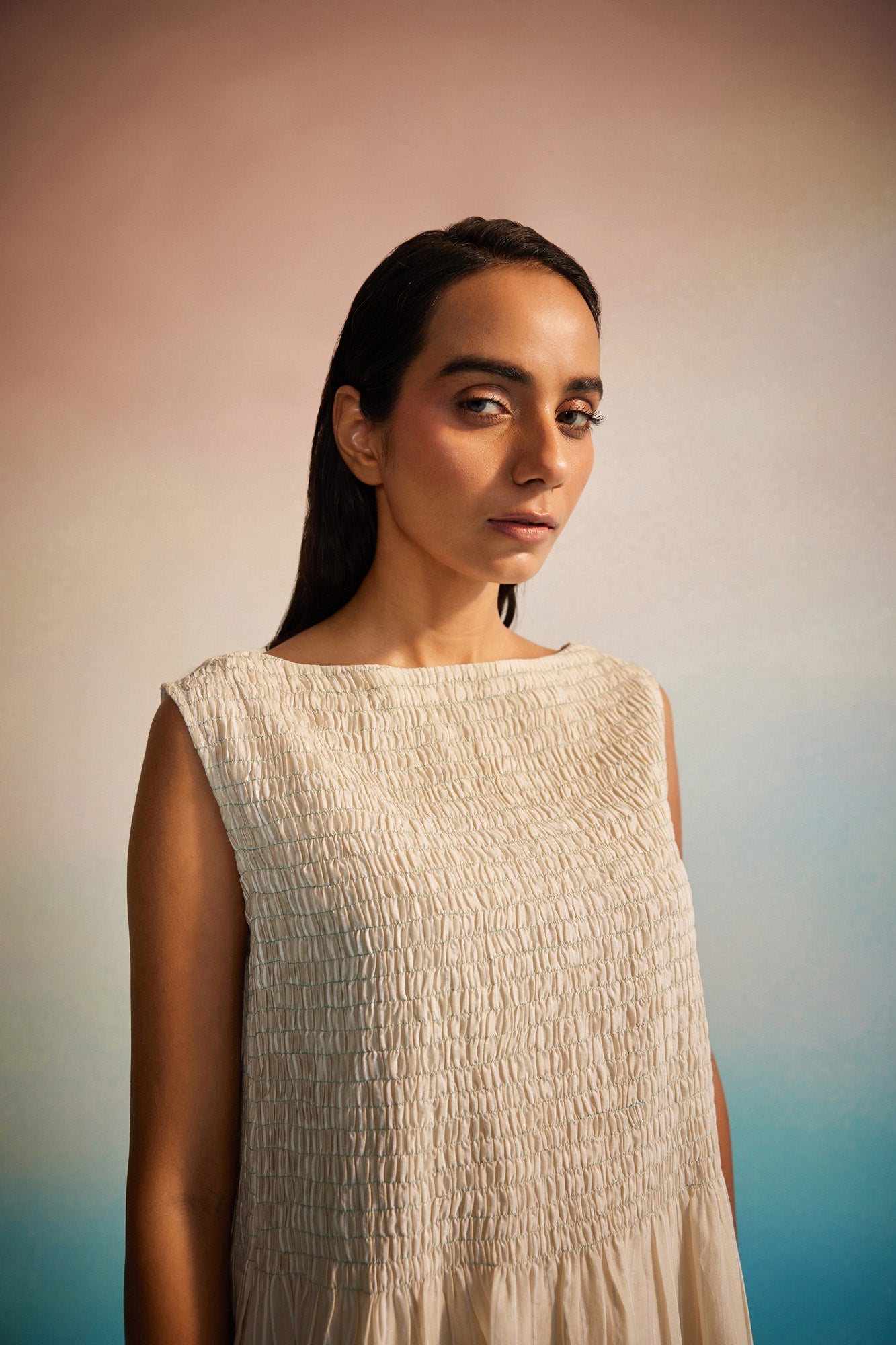 Miyabi Ruching Dress Set - CiceroniKurta Set, Everyday WearAhmev