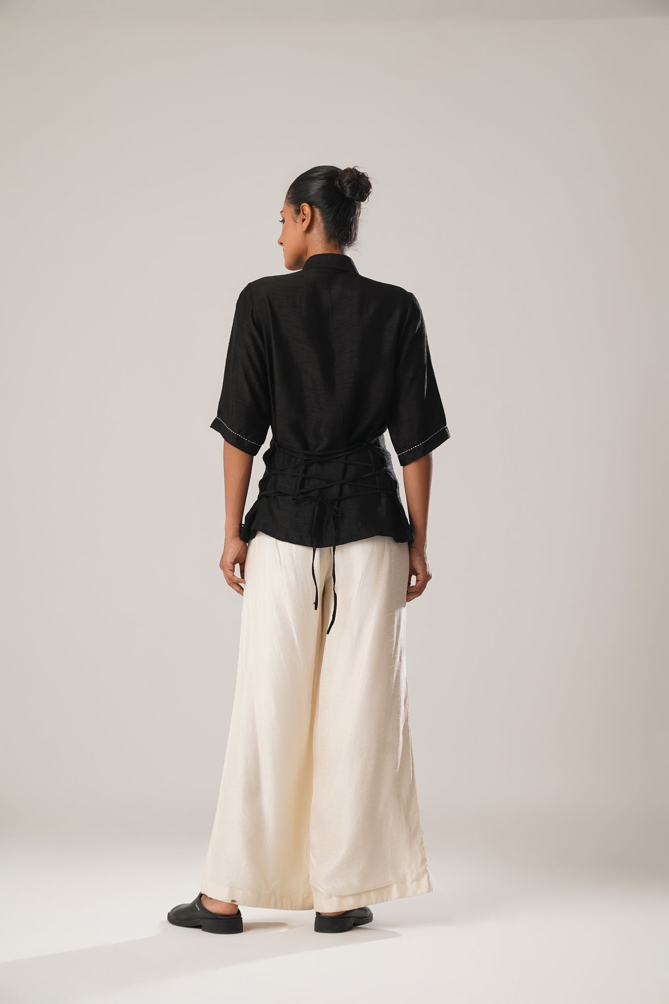 MJ Back Tie Shirt + Floral Pants - CiceroniCo - ord SetATBW