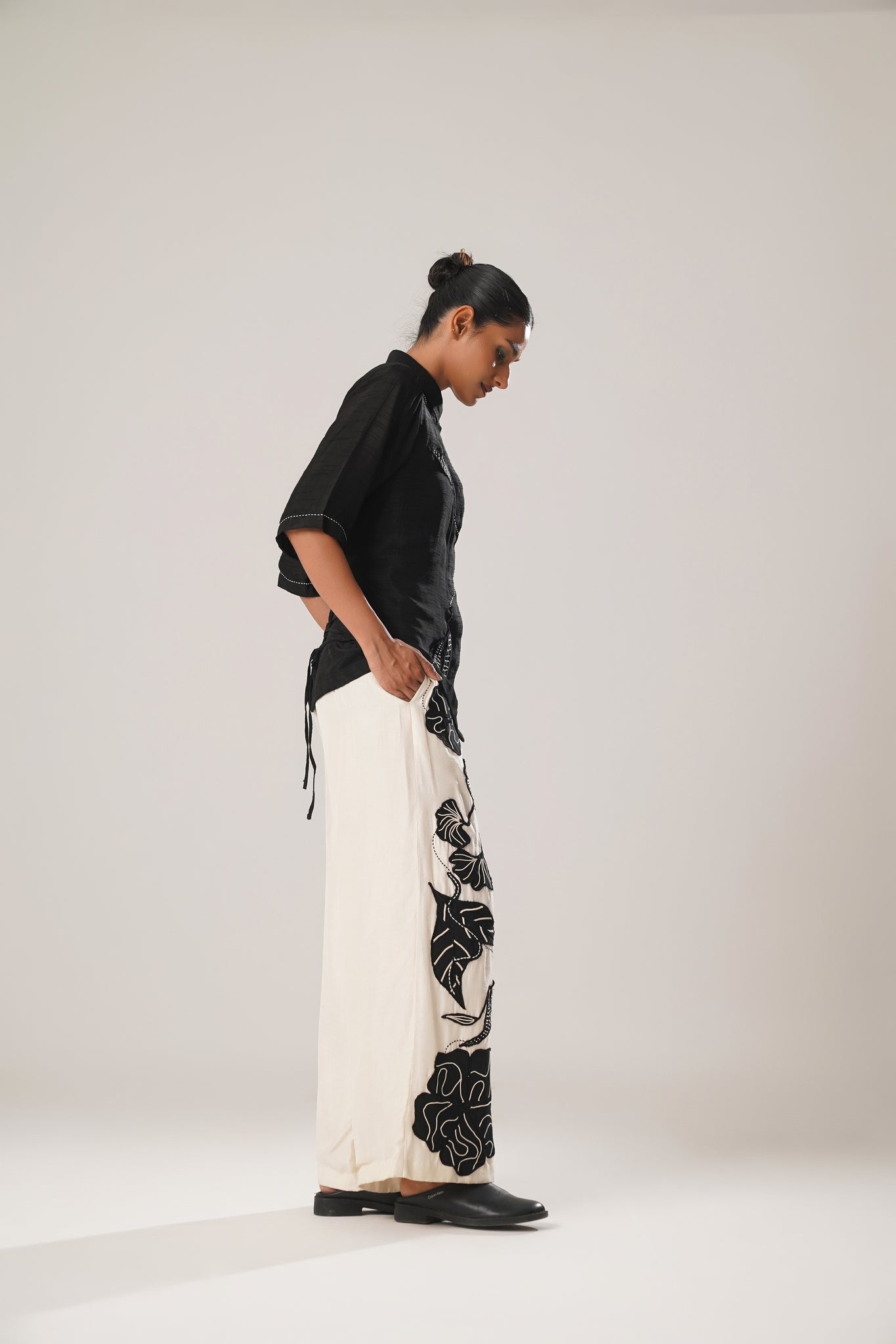 MJ Back Tie Shirt + Floral Pants - CiceroniCo - ord SetATBW