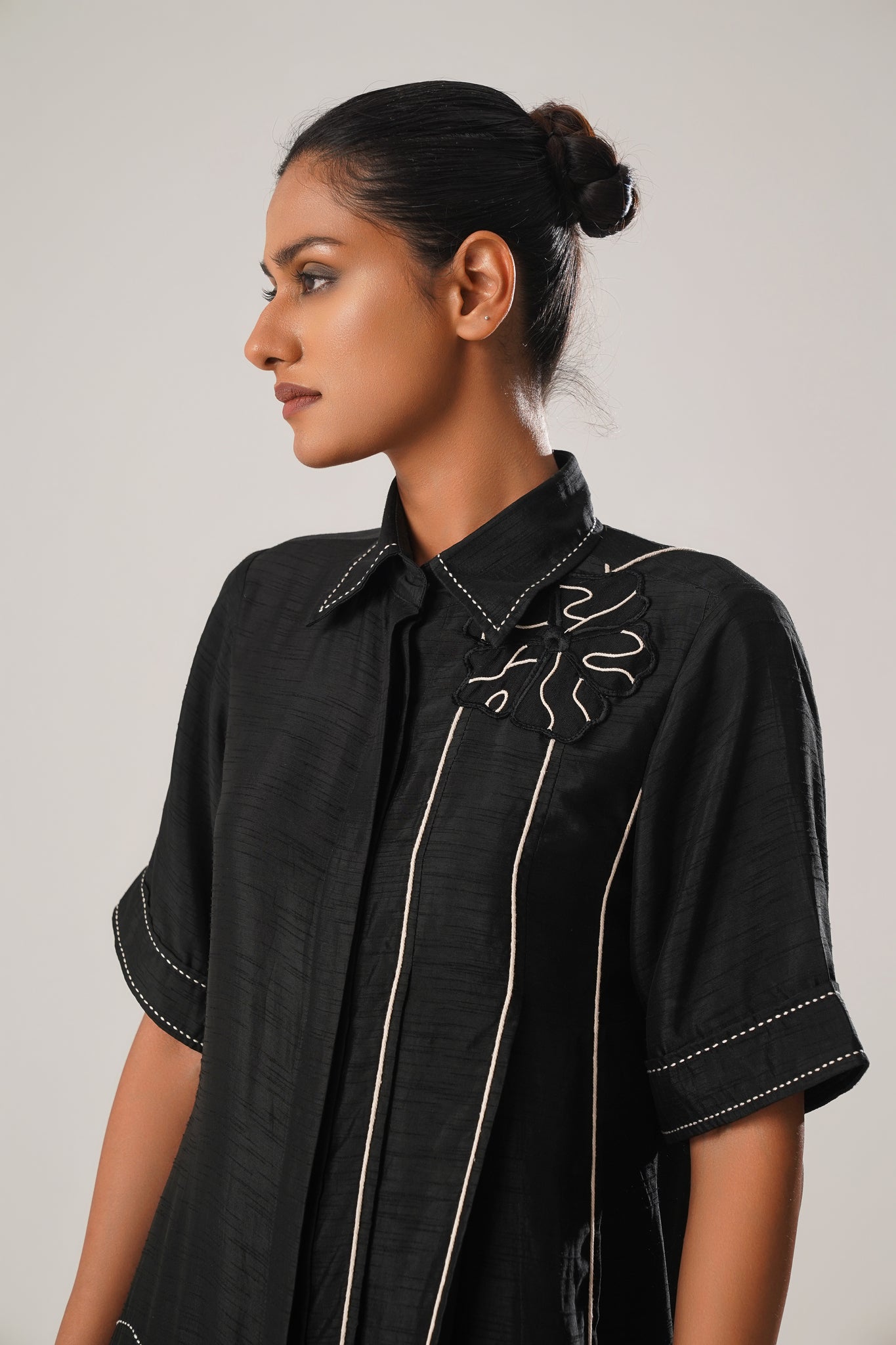 MJ Black Pleated Dress - CiceroniDressesATBW