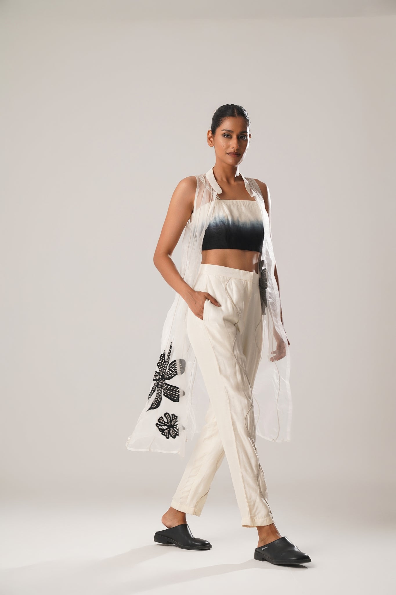 MJ Ombre Top + Cigarette Pants + Organza Jacket - CiceroniCo - ord SetATBW